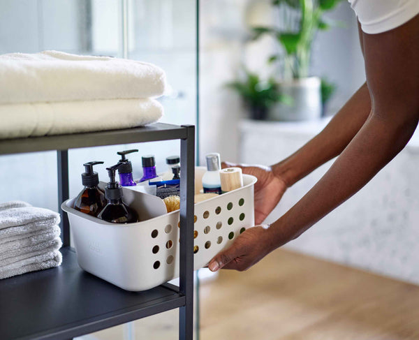 joseph joseph EasyStore™ Large Ecru Bathroom Storage Basket