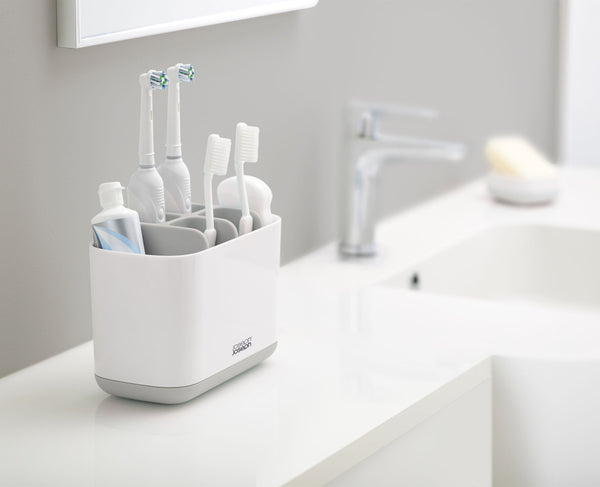 joseph joseph EasyStore™ Large Light Gray Toothbrush Holder