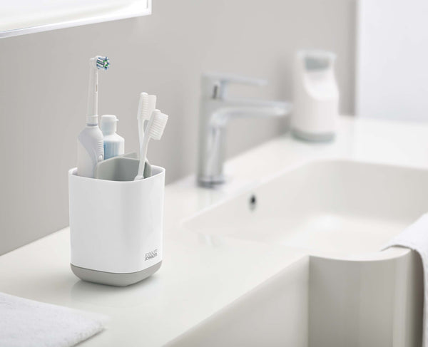 joseph joseph EasyStore™ Light Gray Toothbrush Holder