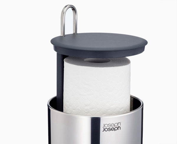 Joseph Joseph Easystore™ Luxe Stainless-steel Concealed Toilet Paper Holder
