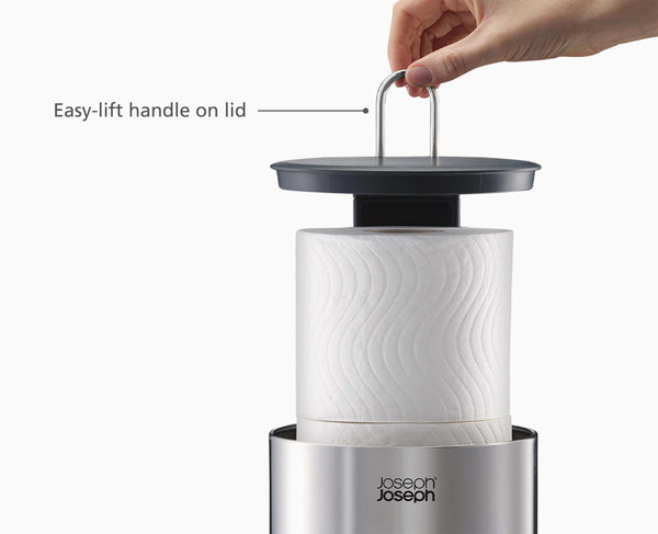 Joseph Joseph Easystore™ Luxe Stainless-steel Concealed Toilet Paper Holder