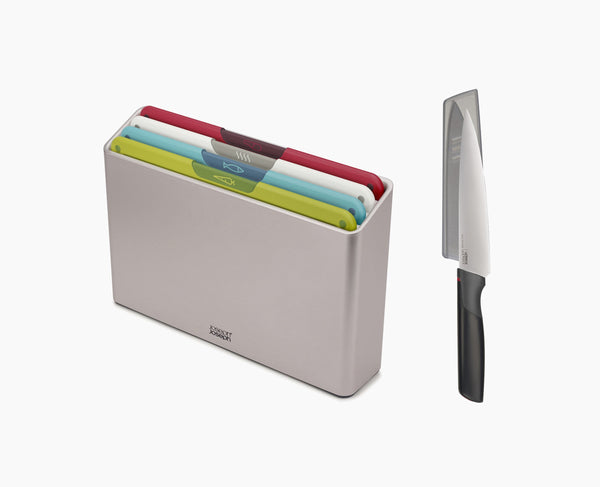 joseph joseph Folio™ Icon 4-piece Multicolor Cutting Board Set with Knife