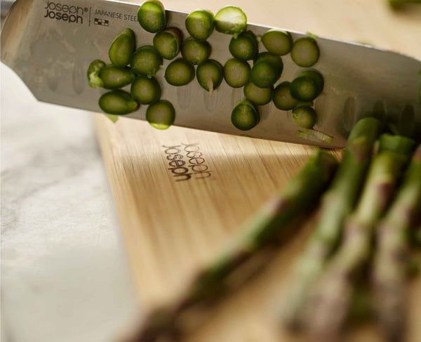 Joseph Joseph Folio™ Steel 3-Piece Bamboo Cutting Board Set With Stainless-Steel Case