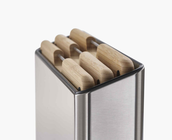 Joseph Joseph Folio™ Steel 3-Piece Bamboo Cutting Board Set With Stainless-Steel Case