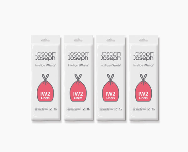 joseph joseph IW2 4L White Food Waste Caddy Trash Bags - 4 pack joseph joseph IW2 4L White Food Waste Caddy Trash Bags - 4 pack