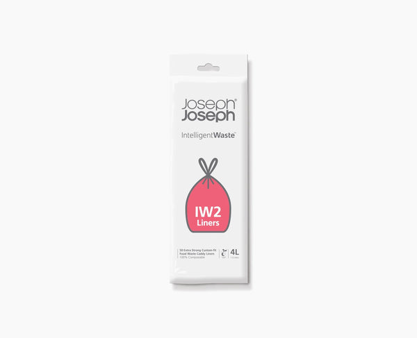 joseph joseph IW2 4L White Food Waste Caddy Trash Bags