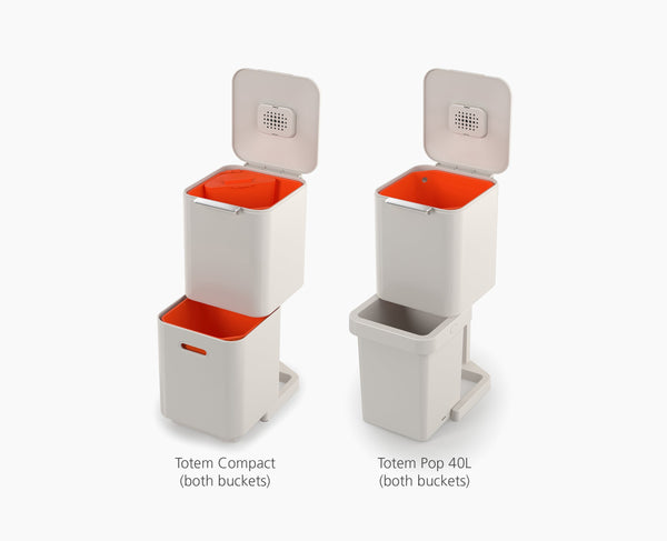 Joseph Joseph IW7 20L Gray Recycled Trash Bags - 4 Pack