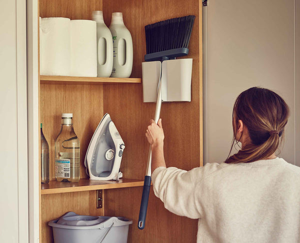 Joseph Joseph CleanStore Blue Wall-mounted Broom