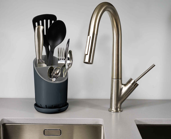 joseph joseph Dock™ Gray Cutlery Drainer
