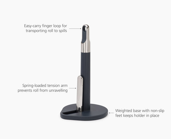 Joseph Joseph Hold™ Gray Paper Towel Holder