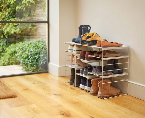 joseph joseph Level™ Plus Large Adjustable Ecru Shoe Rack