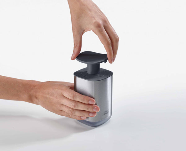 Joseph Joseph Presto™ Steel Gray Hygienic Soap Dispenser
