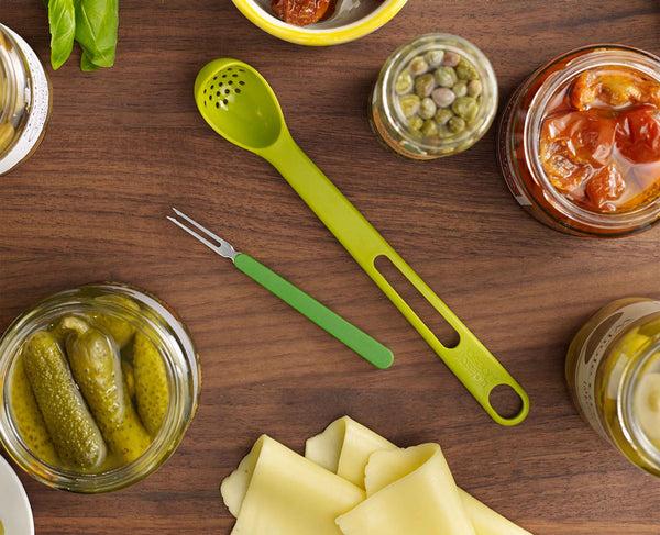 joseph joseph Scoop&Pick™ 2-piece Green Antipasti Set