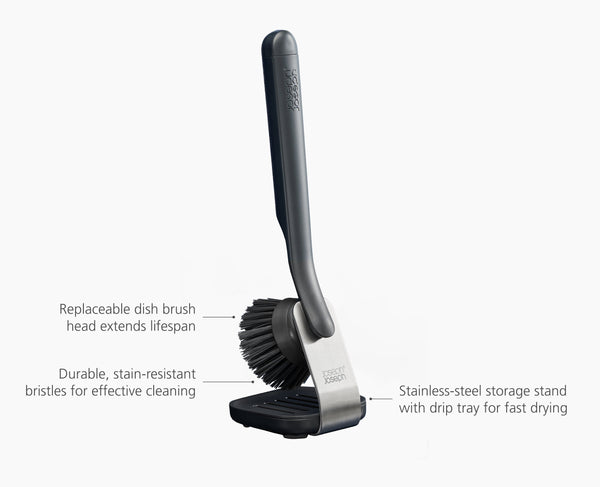 Joseph Joseph SinkTech™ Dish Brush With Steel Stand