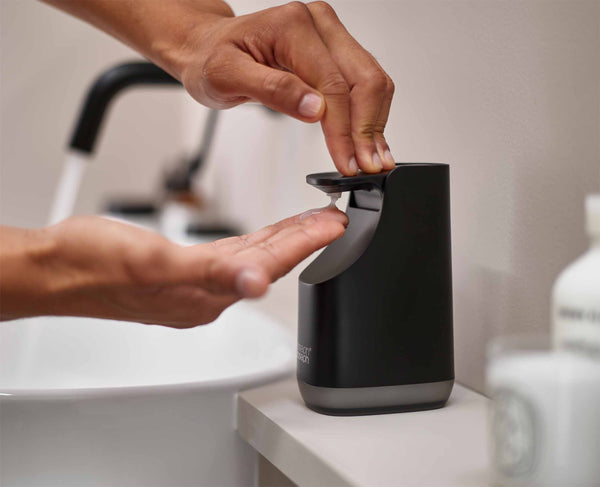 joseph joseph Slim™ Compact Matt Black Soap Dispenser