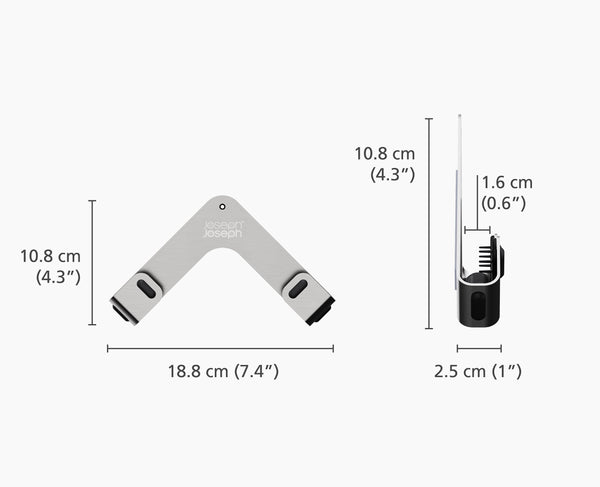 Joseph Joseph Space Pack Of 2 Stainless-steel Pot Lid Holders