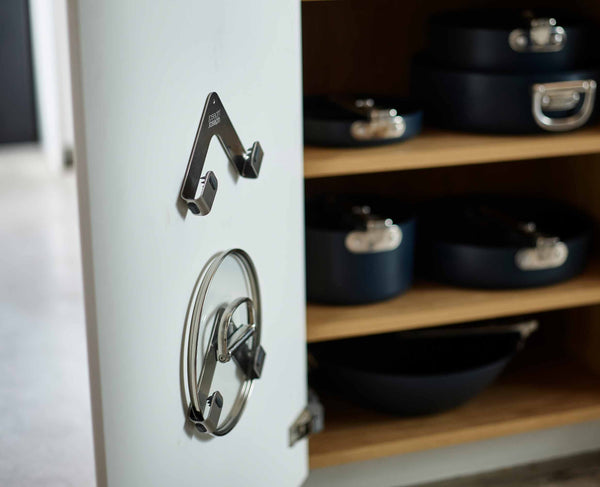 joseph joseph Space Pack of 2 Stainless-steel Pot Lid Holders