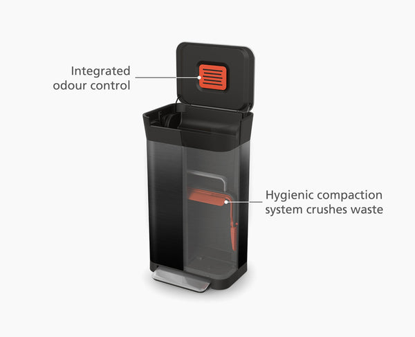 Joseph Joseph Titan 30L Black Trash Compactor Starter Set