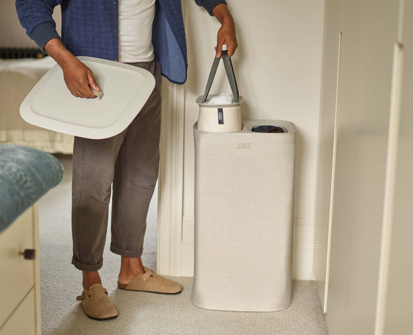 joseph joseph Tota 60L Ecru Laundry Separation Basket