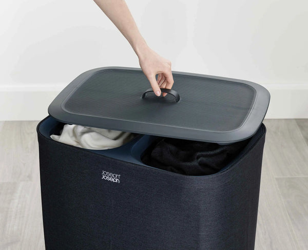 Joseph Joseph Tota 90L Black Laundry Separation Basket