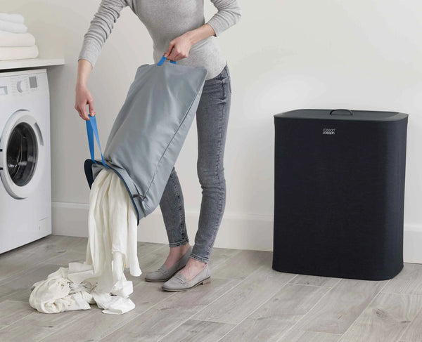Joseph Joseph Tota 90L Black Laundry Separation Basket