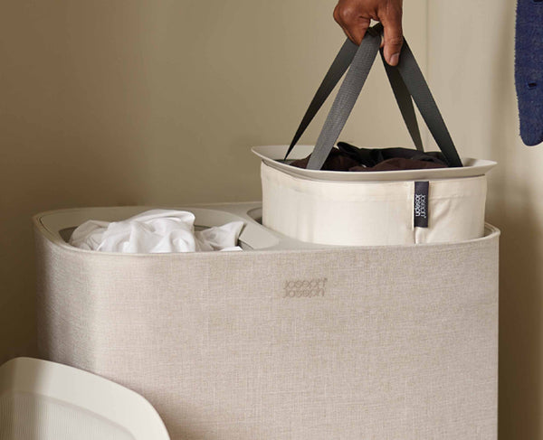 Joseph Joseph Tota 90L Ecru Laundry Separation Basket
