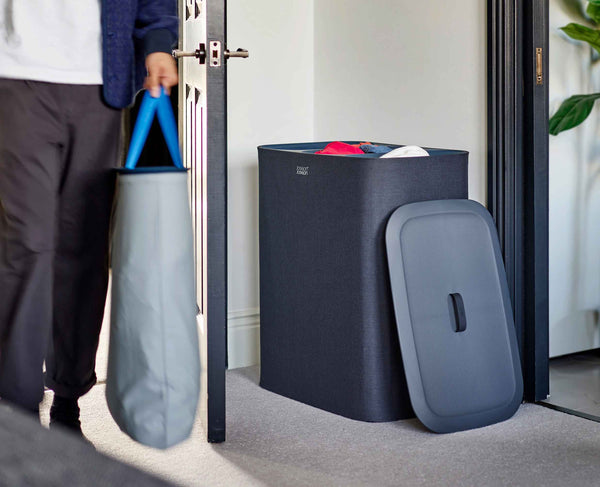 Joseph Joseph Tota Trio 90L Black Laundry Separation Basket