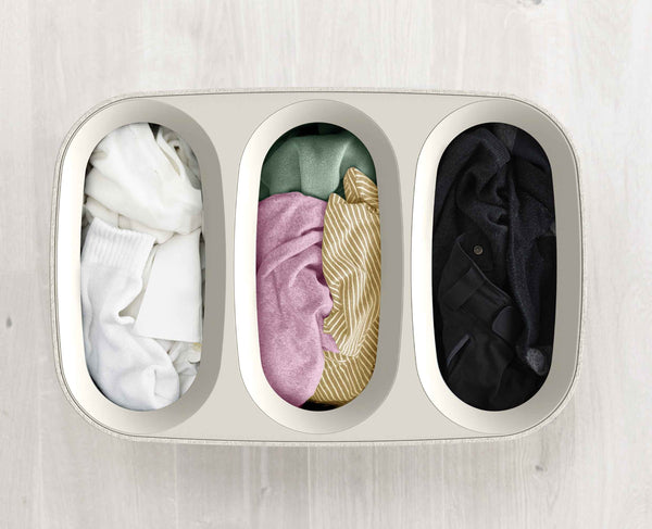 Joseph Joseph Tota Trio 90L Ecru Laundry Separation Basket