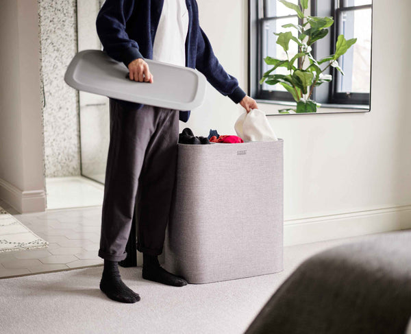 Joseph Joseph Tota Trio 90L Gray Laundry Separation Basket