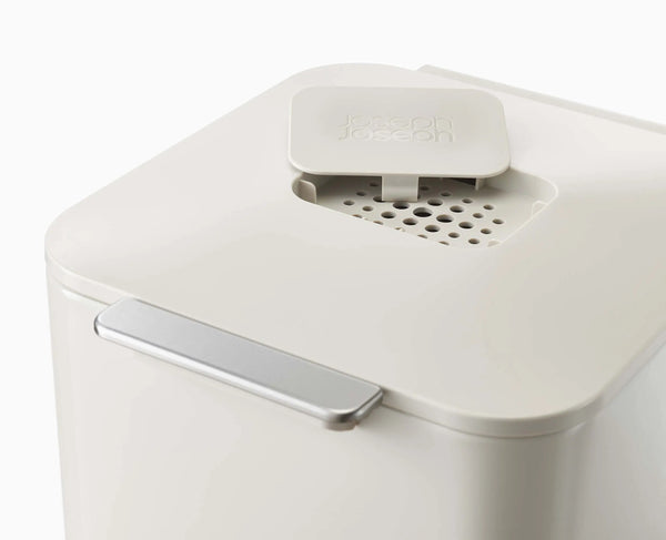 Joseph Joseph Totem Compact 40L Stone Waste & Recycling Trash Can
