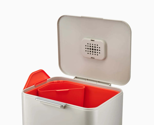 Joseph Joseph Totem Max 60L Stone Waste & Recycling Trash Can