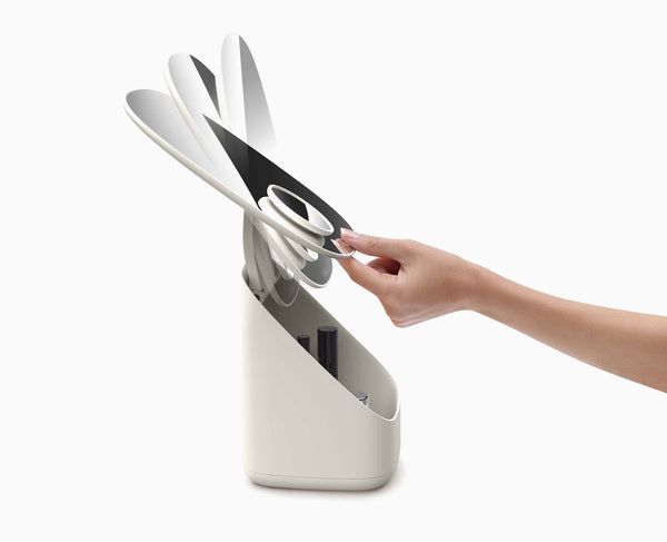 Joseph Joseph Viva Pedestal Mirror With Cosmetic Organizer