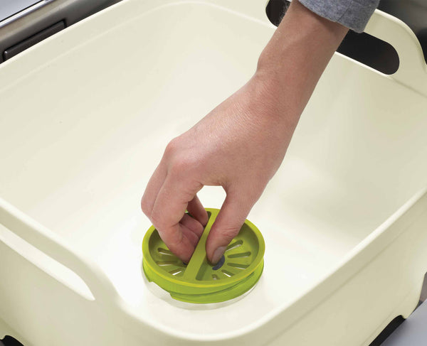 Joseph Joseph Wash&Drain™ White Green Washing Up Bowl