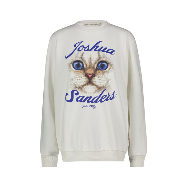 joshua sanders CAT CREWNECK Cream