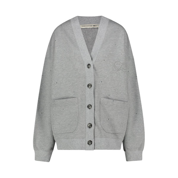 joshua sanders CRYSTAL SMILE CARDIGAN Grey