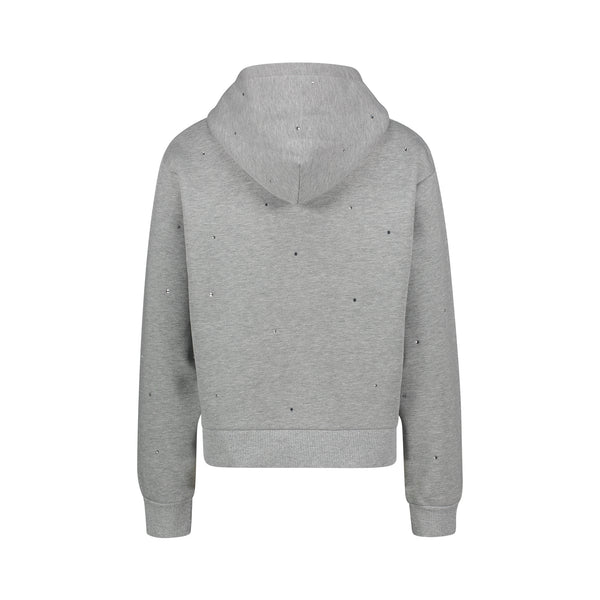 Joshua Sanders CRYSTAL SMILE HOODIE Grey