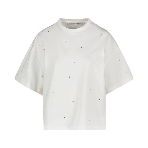 joshua sanders CRYSTAL SMILE TEE Cream