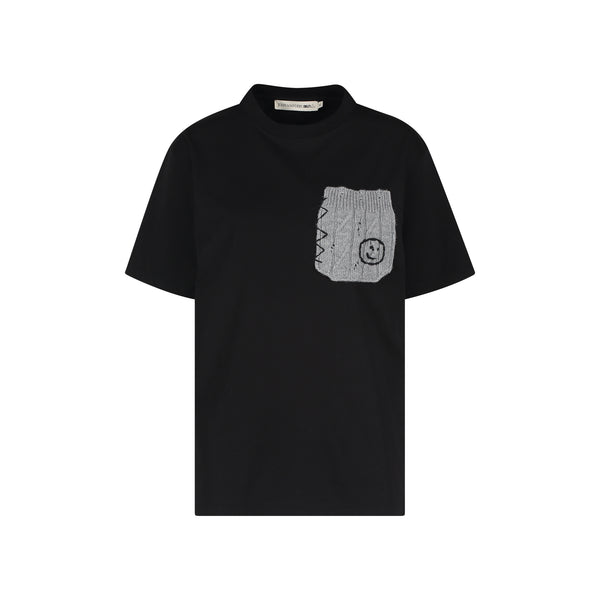 joshua sanders DESTROYED POCKET TEE Black