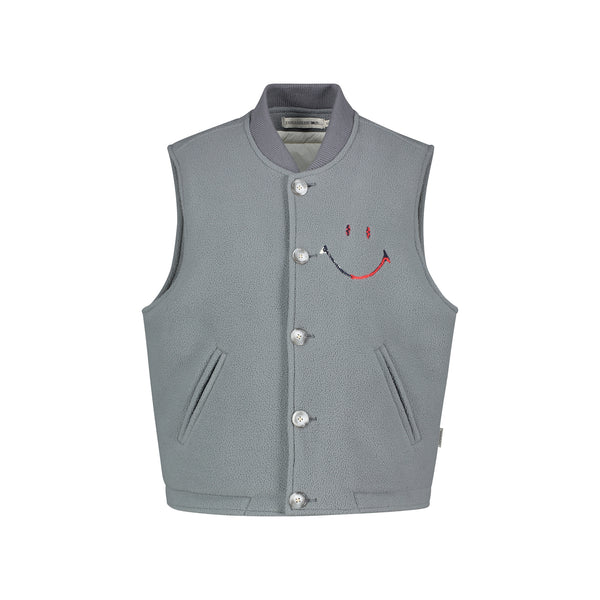 joshua sanders GREY FLEECE VEST Grey
