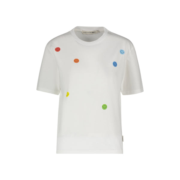 joshua sanders MULTI SMILEY TEE White