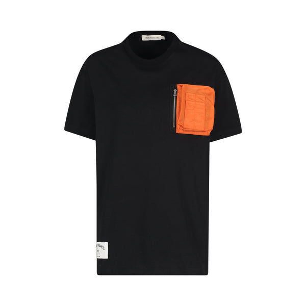 joshua sanders PLUG ME BOMBER TEE Black