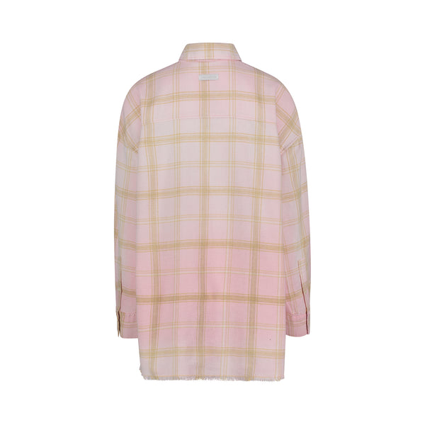 Joshua Sanders TARTAN PLUG SHIRT Pink