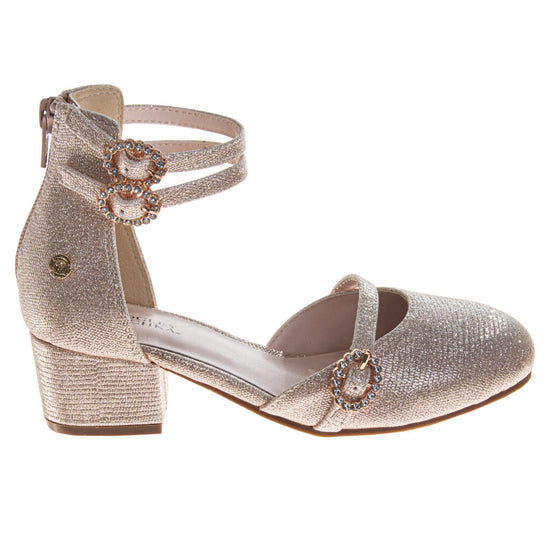 Josmo Badgley Mischka Girls' Toddler Heels Classy Dress Shoes