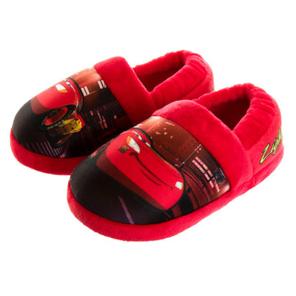 Josmo Disney Cars' Toddler Boys Nylex Fabric Slippers Featuring Lightning McQueeN