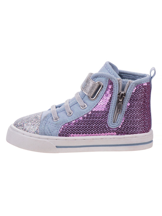 Josmo Disney Frozen Anna And Elsa Canvas Sneakers. (Toddler/Little Kids)