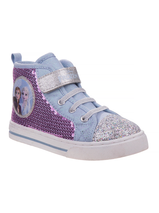 josmo Disney Frozen Anna and Elsa Canvas Sneakers. (Toddler/Little Kids) josmo Disney Frozen Anna and Elsa Canvas Sneakers. (Toddler/Little Kids)