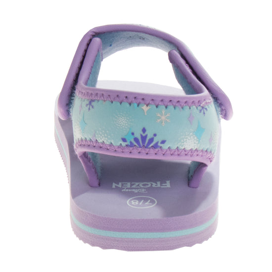 Josmo Disney Frozen Girls' Anna And Elsa Dual Sizes Hook And Loop Sandals (Toddlers)