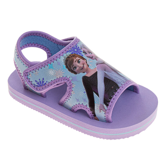 josmo Disney Frozen Girls' Anna and Elsa Dual Sizes Hook and Loop Sandals (Toddlers)