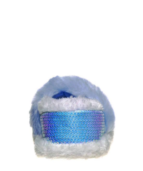 Josmo Disney Frozen Girls' Slippers - Elsa And Anna Plush Lightweight Warm Comfort Soft Aline House Shoes Blue Purple (sizes 5-12 Toddler)