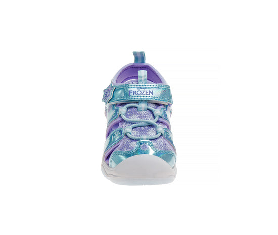 Josmo Disney Girls Frozen LED Light Up Sandal - Outdoor Slipon Quick Dry Waterproof Shoe - (Toddler)